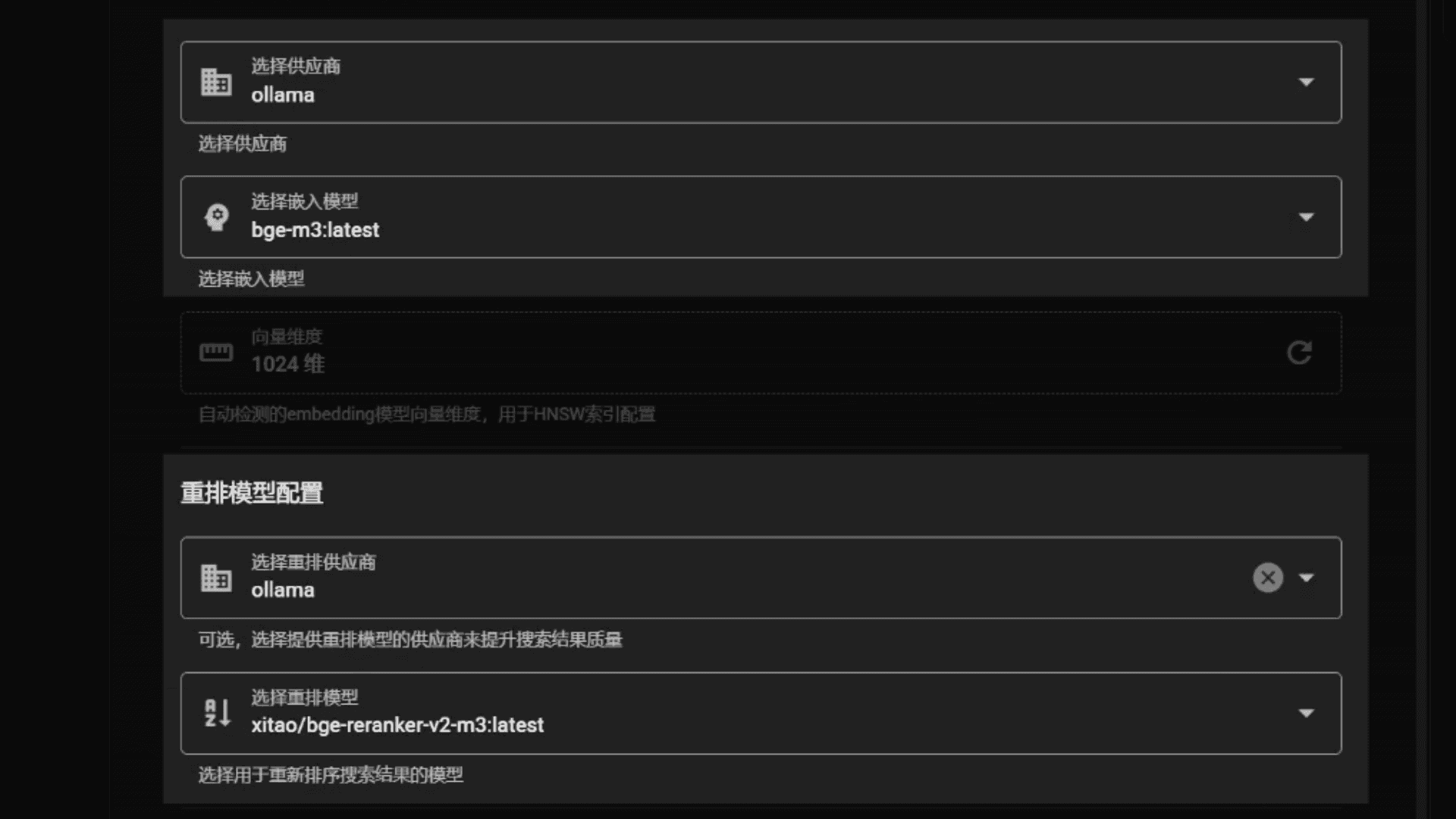 Vector + Rearrangement Dual Model Support